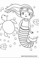 6 Cute Mermaid Coloring Pages For Kids Free Printables  Fun Loving sketch template