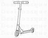 Razor Scooter Coloring Pages Sketch Coloring Page sketch template