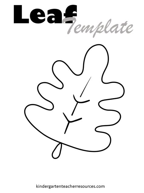 FREE Printable Leaf Template | Many designs are available