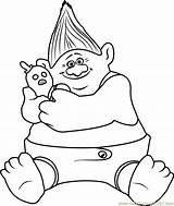 Bergen Trolls Page Big Coloring Pages sketch template