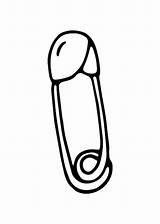 Premium Vector  Pin Fastening Something Doodle Linear Cartoon coloring sketch template
