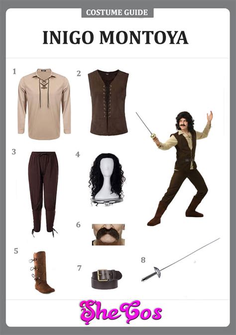 The Princess Bride Inigo Montoya Costume Ideas (No Sewing) | SheCos