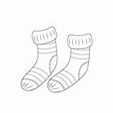 Premium Vector  Pair Of Striped socks coloring Book Black And White sketch template