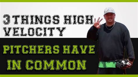 3 Things HIGH VELOCITY Pitchers have in COMMON! | Baseball pitching drills, Pitching drills ...