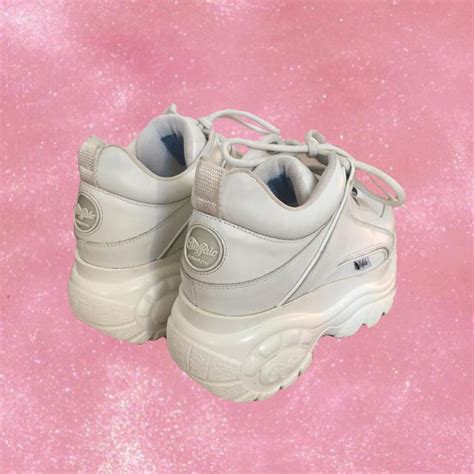 Classic White Buffalo Sneakers super cute chunky... - Depop