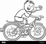 Riding Bike coloring Page Hi Res Stock Photography And Images  Alamy sketch template