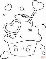 Kawaii Cupcake coloring Page  Free Printable Coloring Pages sketch template
