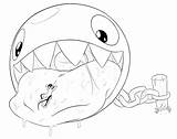Chain Chomp Coloring Pages  Nation sketch template