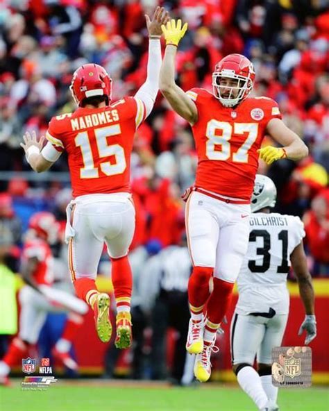 Patrick Mahomes & Travis Kelce Kansas City Chiefs NFL Football 8" x 10" Photo | Kansas city ...