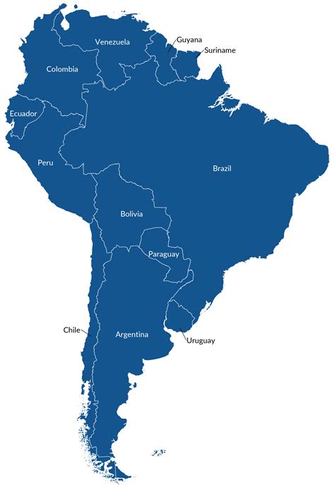 South America Map - Countries and Geography - GIS Geography