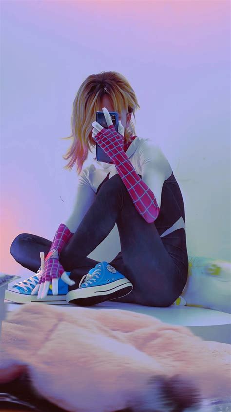 NEW Spider-Man Across the Spider Verse Gwen Stacy Cosplay Costume ...