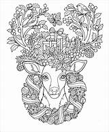 Reindeers Coloring Pages  ColoringBay sketch template