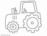 Easy Tractor Coloring Pages Traktor Malvorlagen Ausdrucken  sketch template