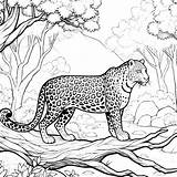 Leopard Coloring Pages 40  Gem sketch template