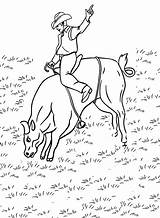 Bull Riding Coloring Page  Free Printable Pages sketch template