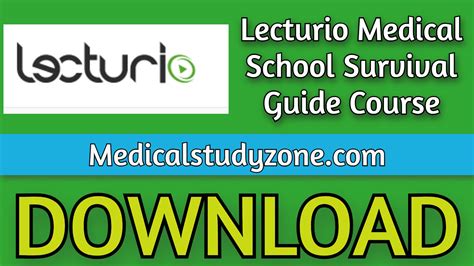 Lecturio Medical School Survival Guide Course 2023 Free Download - Medical Study Zone