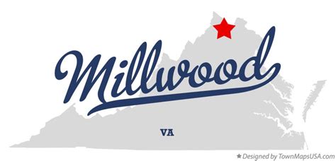 Map of Millwood, VA, Virginia