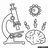 Microscope Coloring Page sketch template