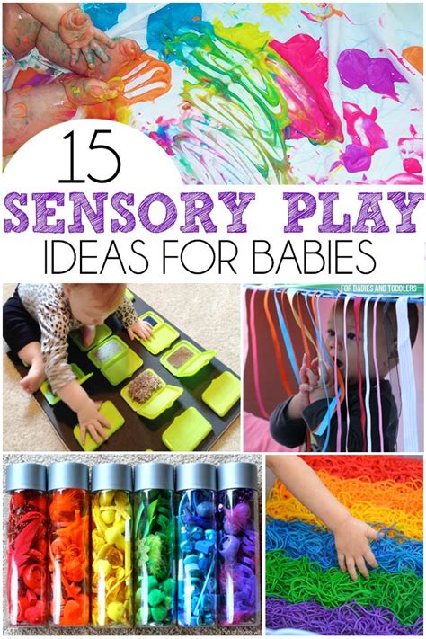 15 Sensory Play Ideas For Babies - I Heart Arts n Crafts Baby Sensory Play, Sensory Activities ...