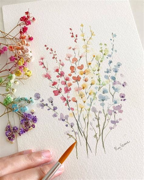 Aquarelle fleurs. fines | Watercolor paintings tutorials, Bullet ...