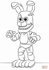 Fnaf Coloring Pages Bonnie At GetColoringscom  Free Printable sketch template
