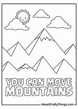 Mountain Coloring Pages sketch template