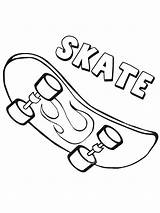Coloring Pages Skateboard Decks sketch template