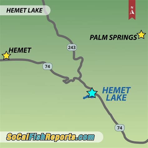 Hemet Lake - Fish Reports & Map