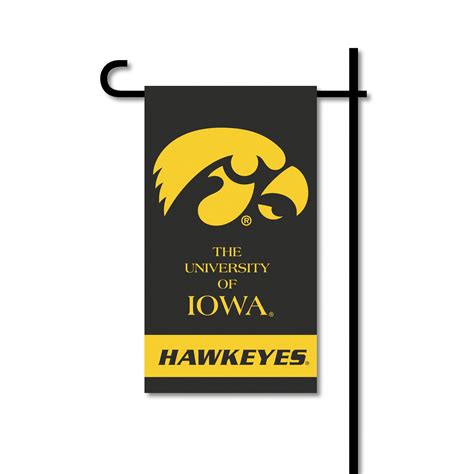 Iowa Hawkeyes 4"x8" Mini Two-Sided Garden Flag