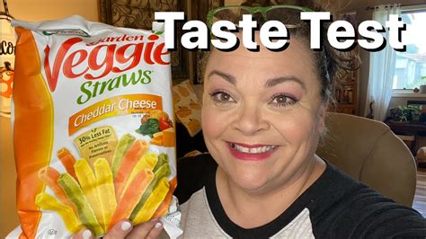 Taste Test! Veggie Straws Cheddar Cheese - YouTube