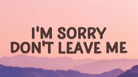 SLANDER - I'm sorry don't leave me I want you here with me (Lyrics) | Love Is Gone Chords - Chordify