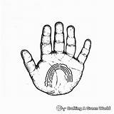 Handprint Coloring Pages  Free & Printable sketch template