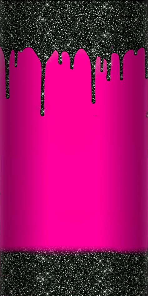 Download Pink And Black Glitter Drop Wallpaper | Wallpapers.com