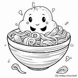Noodle Coloring Pages  Free & Printable sketch template