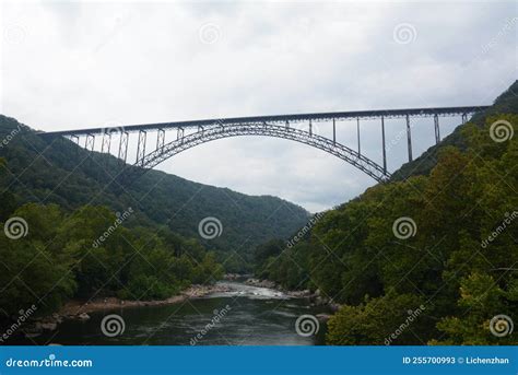 New River Gorge Bridge in New River Gorge National Park Stock Image ...