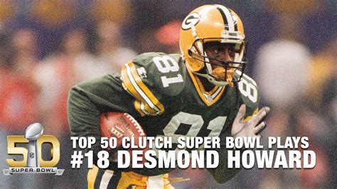 #18: Desmond Howard's 99-yard Kick Return in Super Bowl XXXI | Top 50 Clutch Super Bowl Plays ...