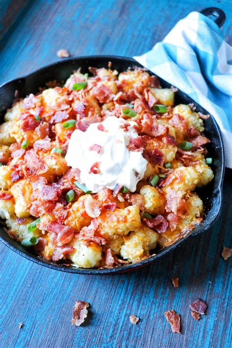 Tater Tot Side Dish Recipe: Cheesy Bacon Tater Tots - Fab Everyday