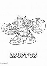 Bouncer Skylander Coloring Page Free Printable Giants sketch template