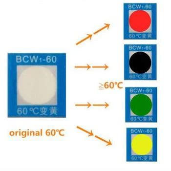 Bcw Color Change Temperature Sticker Color Changing Heat Sensitive Labels - Buy Color Changing ...