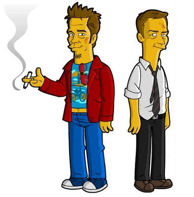 Fight Club: Simpsonized | Fight club, Simpsons characters, Tyler durden