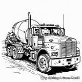 Cement Truck Coloring Pages  Free & Printable sketch template