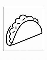 Taco Coloring Pages – Printable FREE sketch template