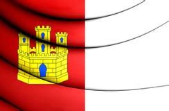 Flag Of Castilla La Mancha - Spain Stock Illustration - Illustration of ...