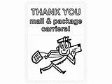 Mail Carrier Coloring Page Pages sketch template