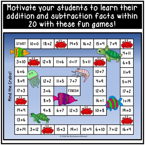 Addition and Subtraction Games to 20 | Made By Teachers