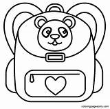 Backpack Coloring Pages Printable For Free Download sketch template