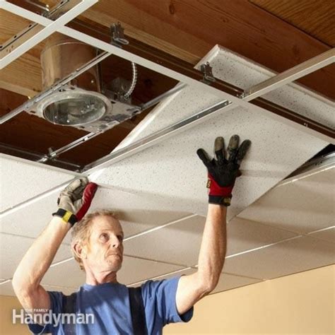 Drop Ceiling Tiles Installation Tips | The Family Handyman