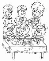 Celebrating Birthday Party Coloring Pages  NetArt sketch template