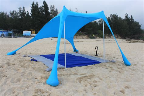 HORIZON OUTDOOR Tents Beach Tent with Sand Sandbag Anchors Portable ...