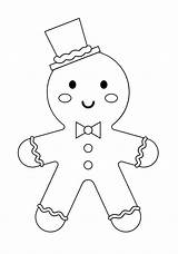 Omino Di Pan Zenzero Disegni Natale Da Colorare  GBR sketch template